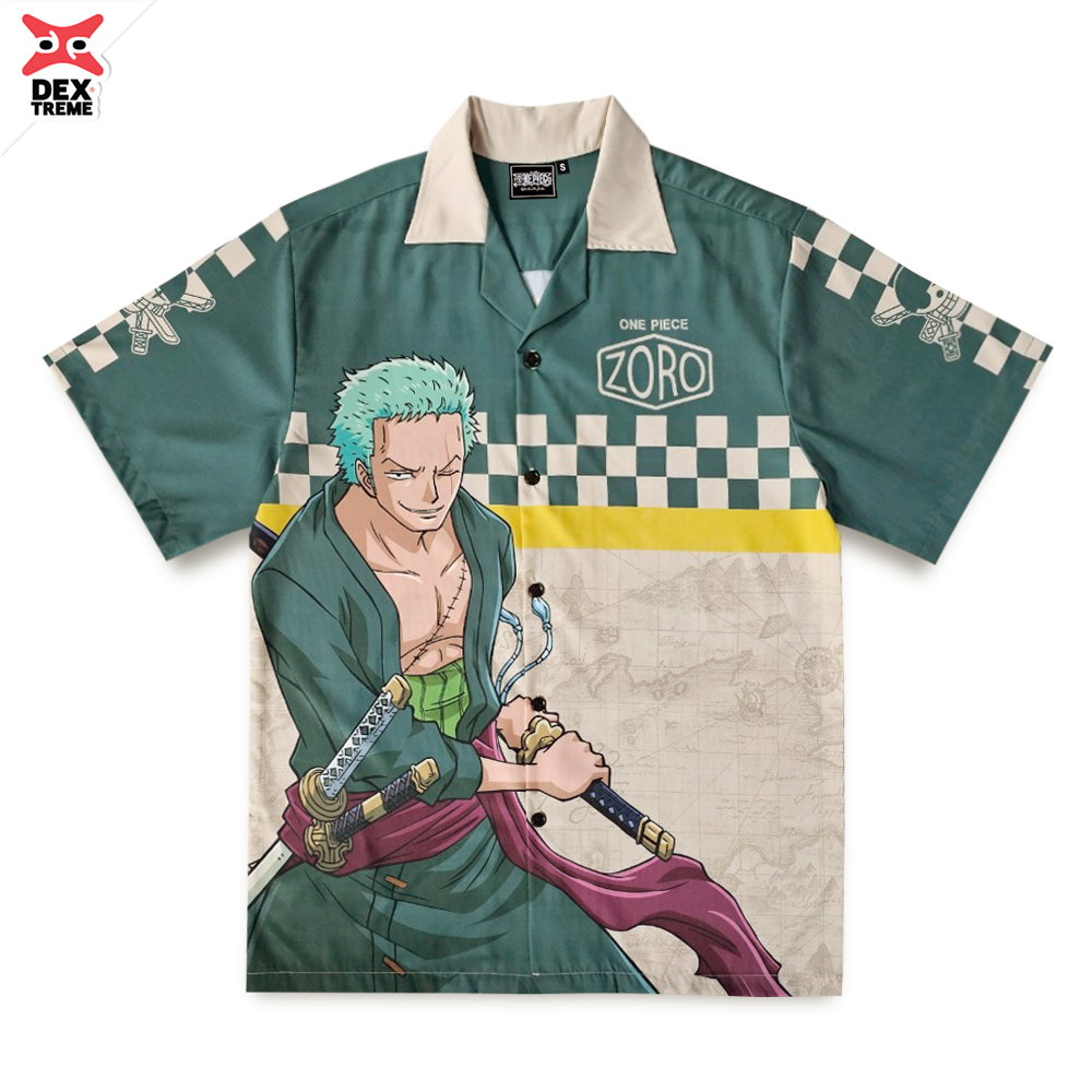 เสื้อเชิ้ต Hawaii shirt One Piece Zoro