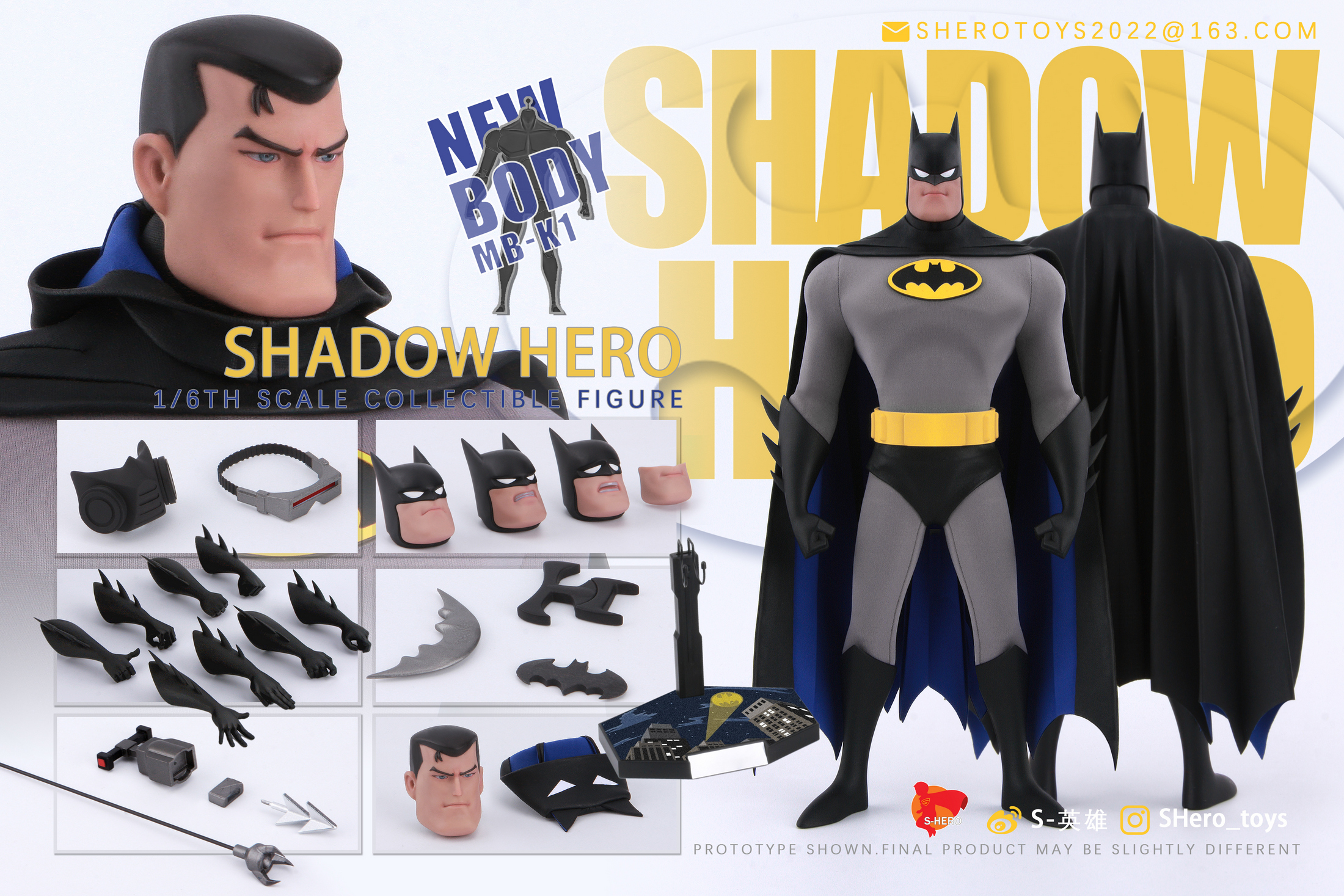 S-HERO SH006 1/6 Animation Bat
