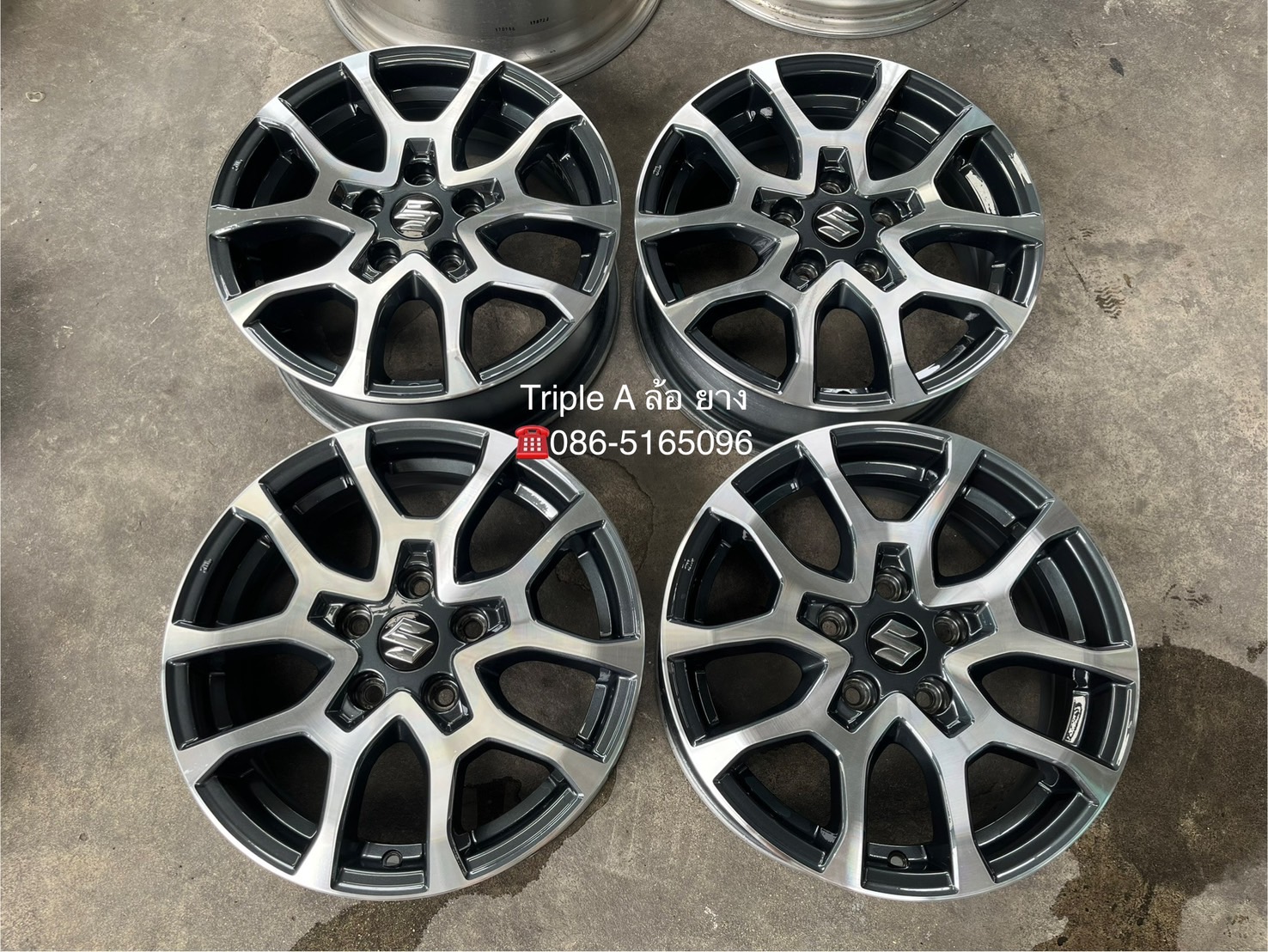 ✨ล้อแม็ก 5รู114✨Suzuki XL7 ขอบ 16 เทาหน้าเงา💖สวยกริ๊บ💖