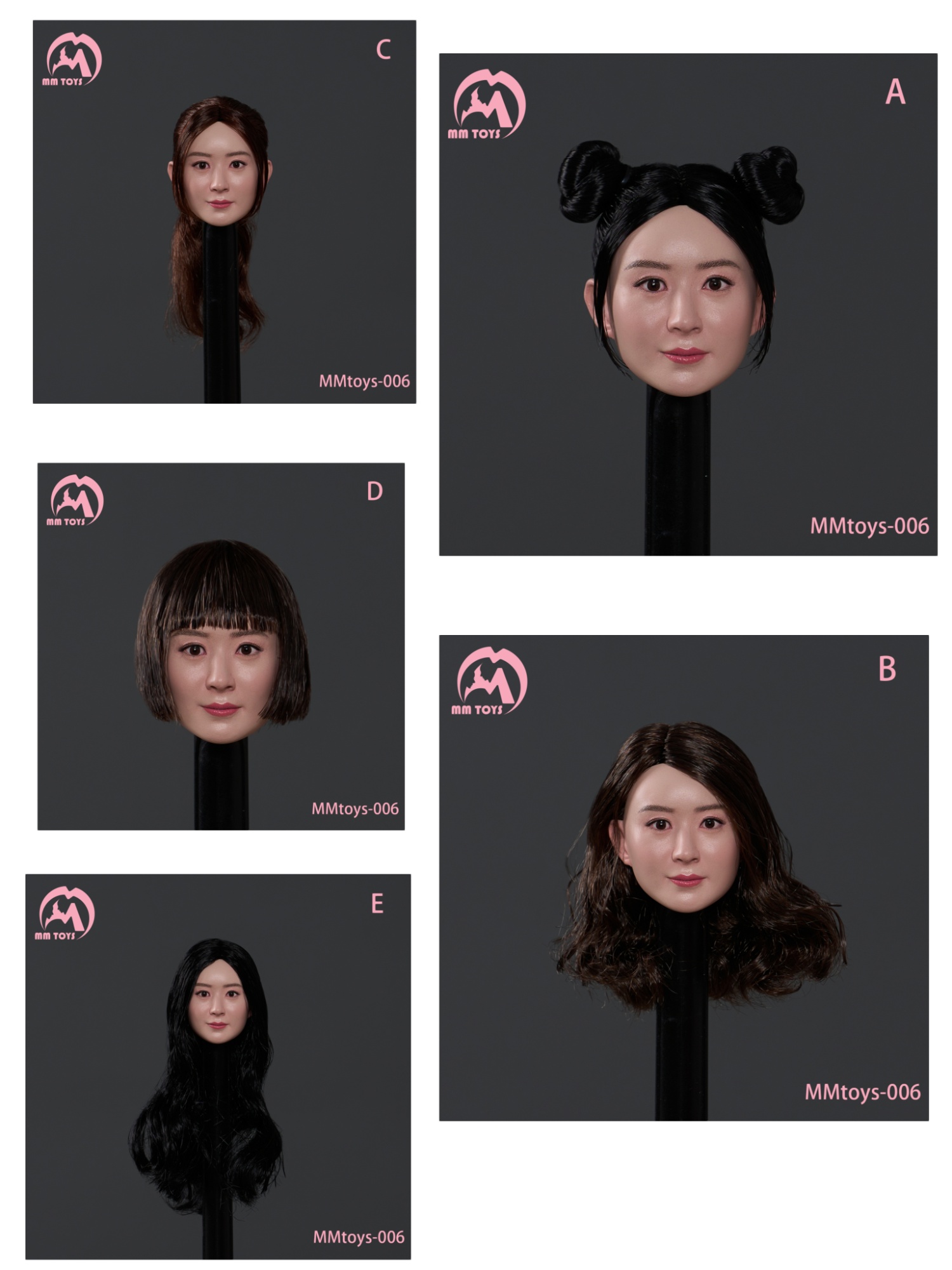 MM TOYS MM-006 1/6 Beauty Headsculpt Xiaoying