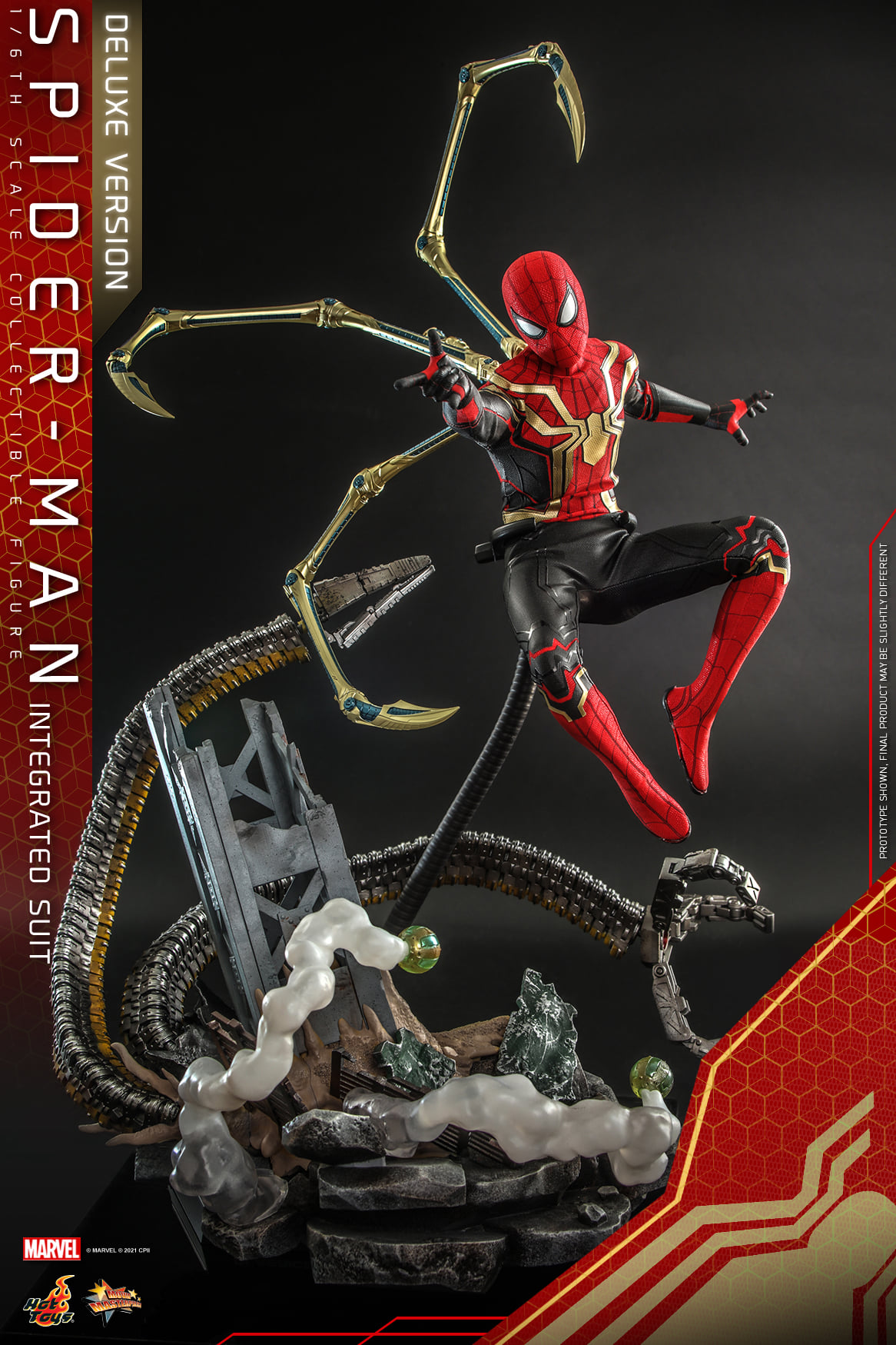 Hot Toys MMS624 1/6 Spider-Man: No Way Home - Spider-Man Integrated Suit (Deluxe Version)