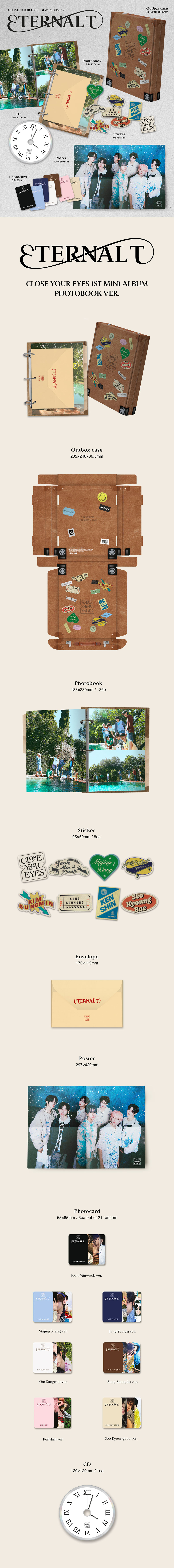 [PRE] CLOSE YOUR EYES - The 1st Mini Album ETERNALT (PHOTOBOOK Ver.)