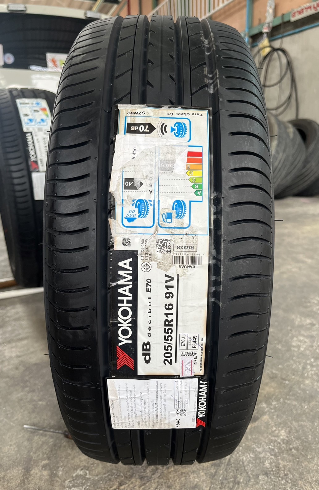 ♨️ปี 24♨️✨ยางใหม่💯✨205-55-16 Yokohama💖ใหม่กริ๊บ💖