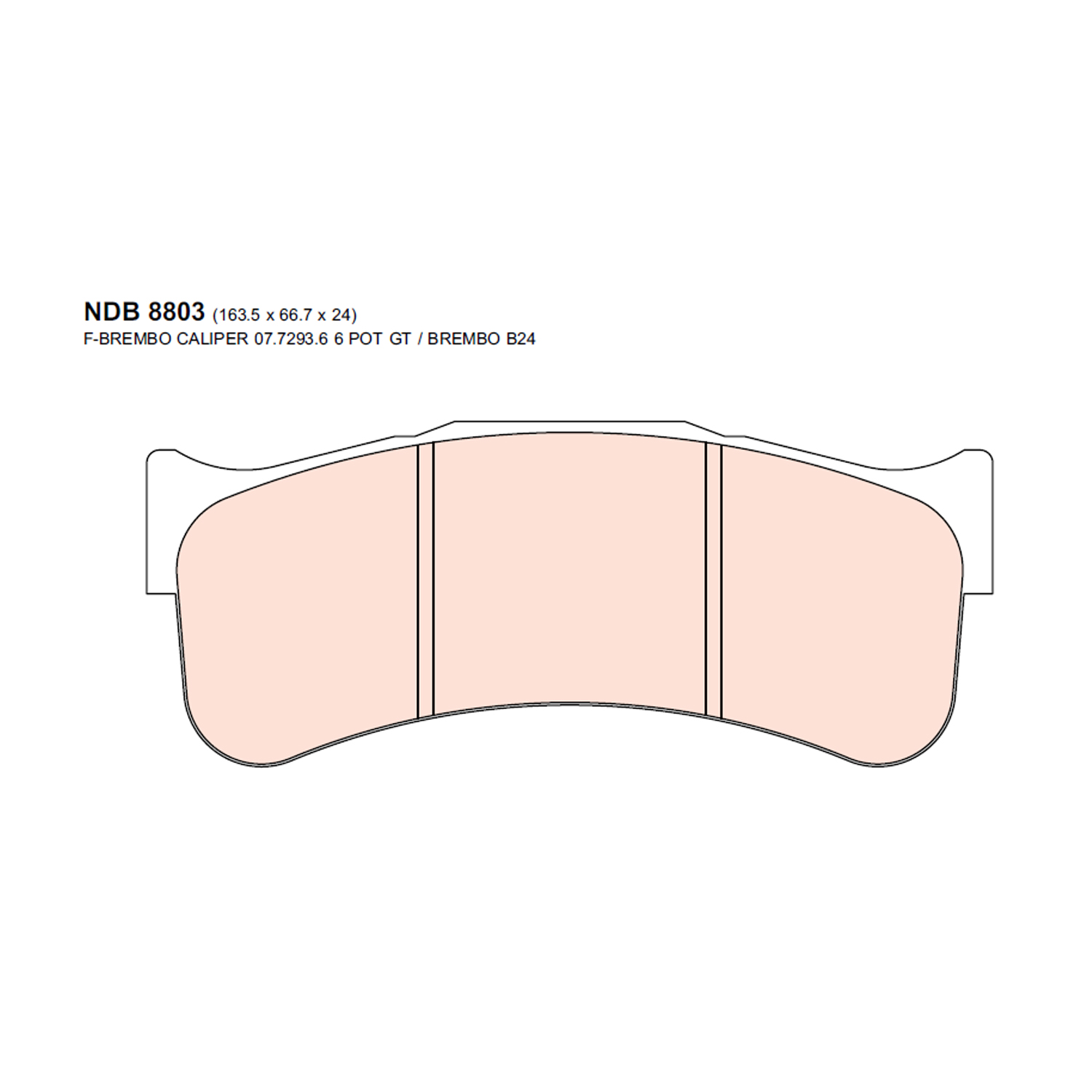 Brembo 07.7293.6 6 POT GT , B24 - Nexzter ProSpec