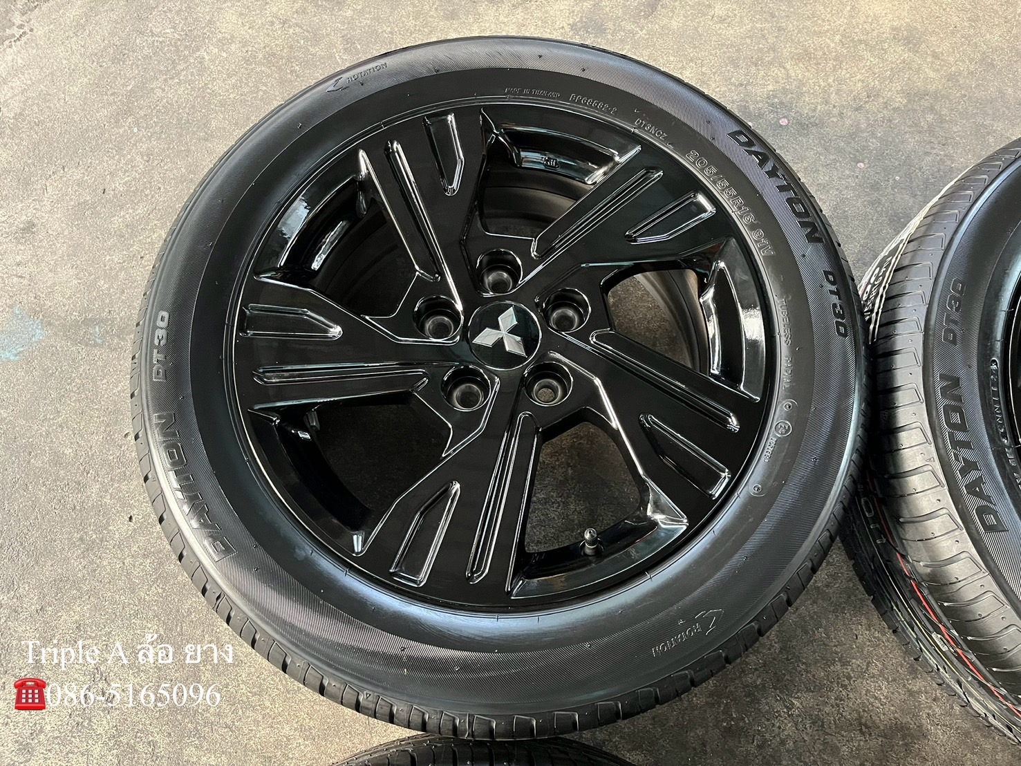 ✨ล้อแม็กป้ายแดง✨Mitsu Xpander Special Edition ขอบ 16 สีดำแท้💯พร้อมยางใหม่💯205-55-16 DAYTON By Bridgestone♨️ปี 24♨️