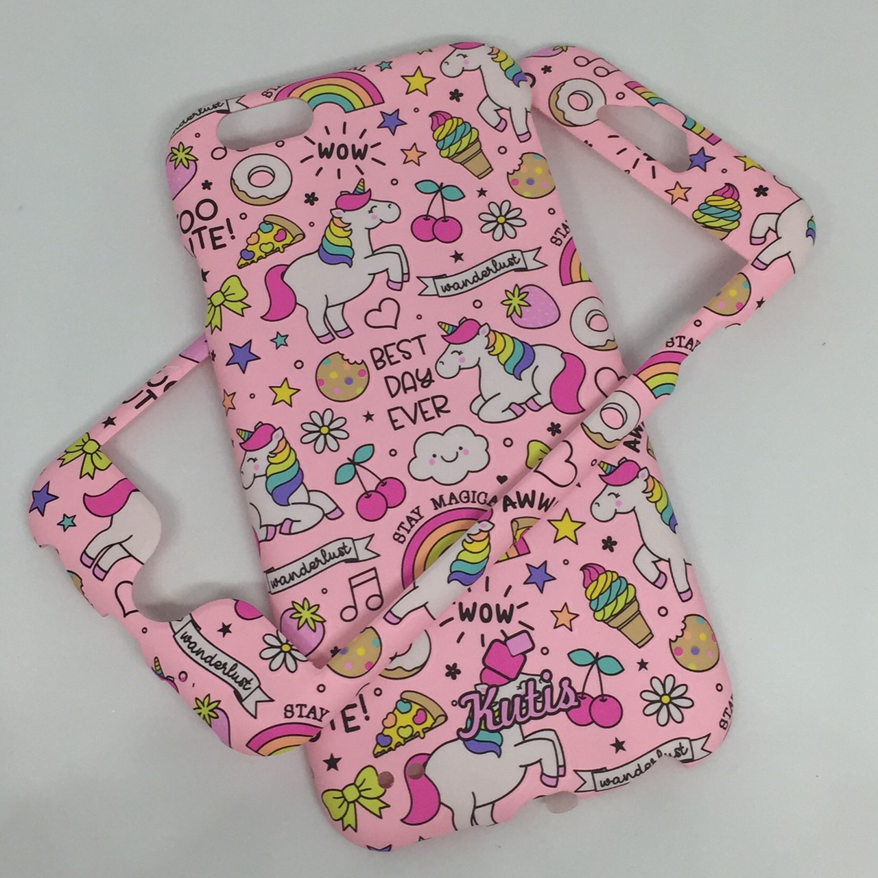 เคสคูทิส(Kutis)ไอโฟน6,6S(ลายยูนิคอร์นอวบWOW)มาใหม่ เคสประกบหน้า-หลัง เคสเรืองแสงเคสลายวินเทจ ร้านSuperhero Klongthom