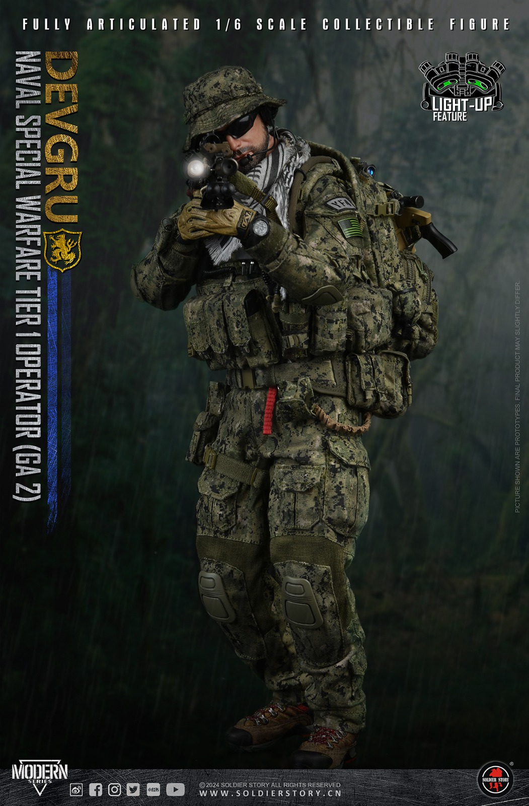SOLDIER STORY SS136 DEVGRU Naval Special Warfare Tier 1 Operator - Recon Sniper (GA 2)