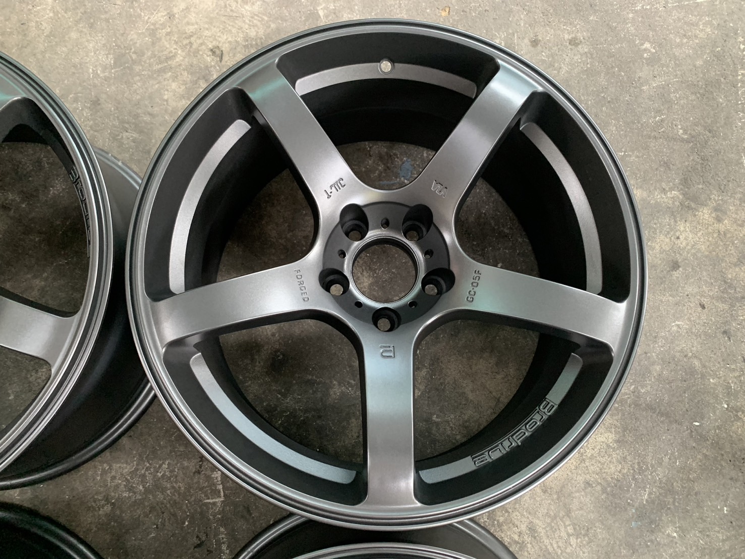 ✨ล้อแม็กแต่ง✨5รู114 Brodrive GC-O5F ขอบ 18 สีเทา💖สวยกริ๊บ💖