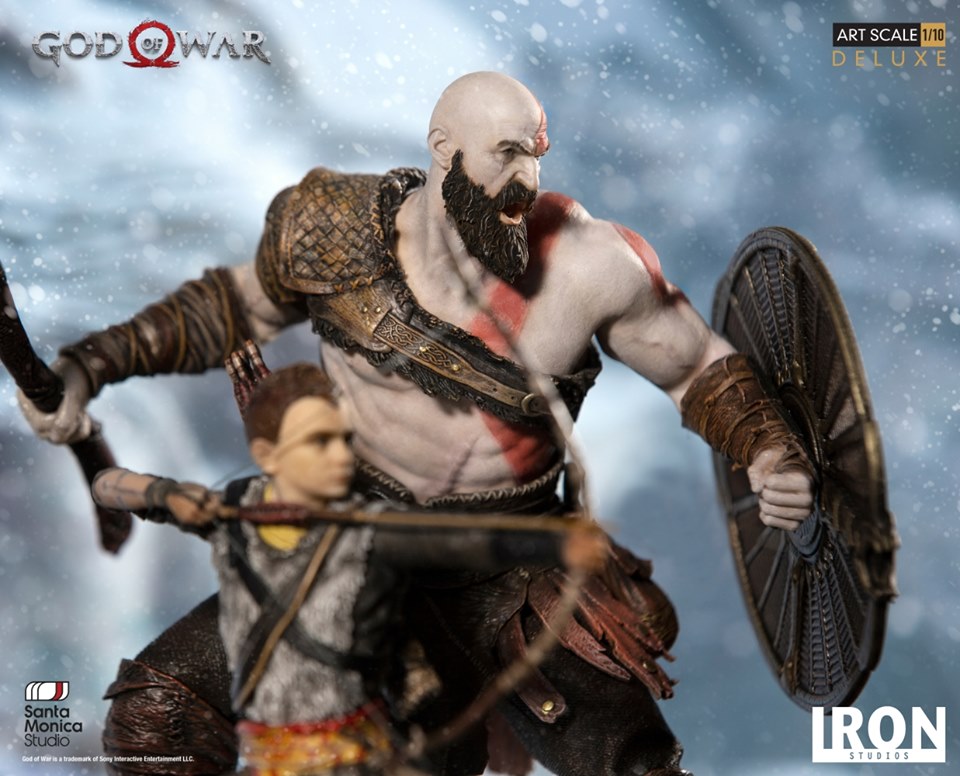Iron Studios BDS Deluxe Art Scale 1/10 God of War 4 - Kratos and Atreus