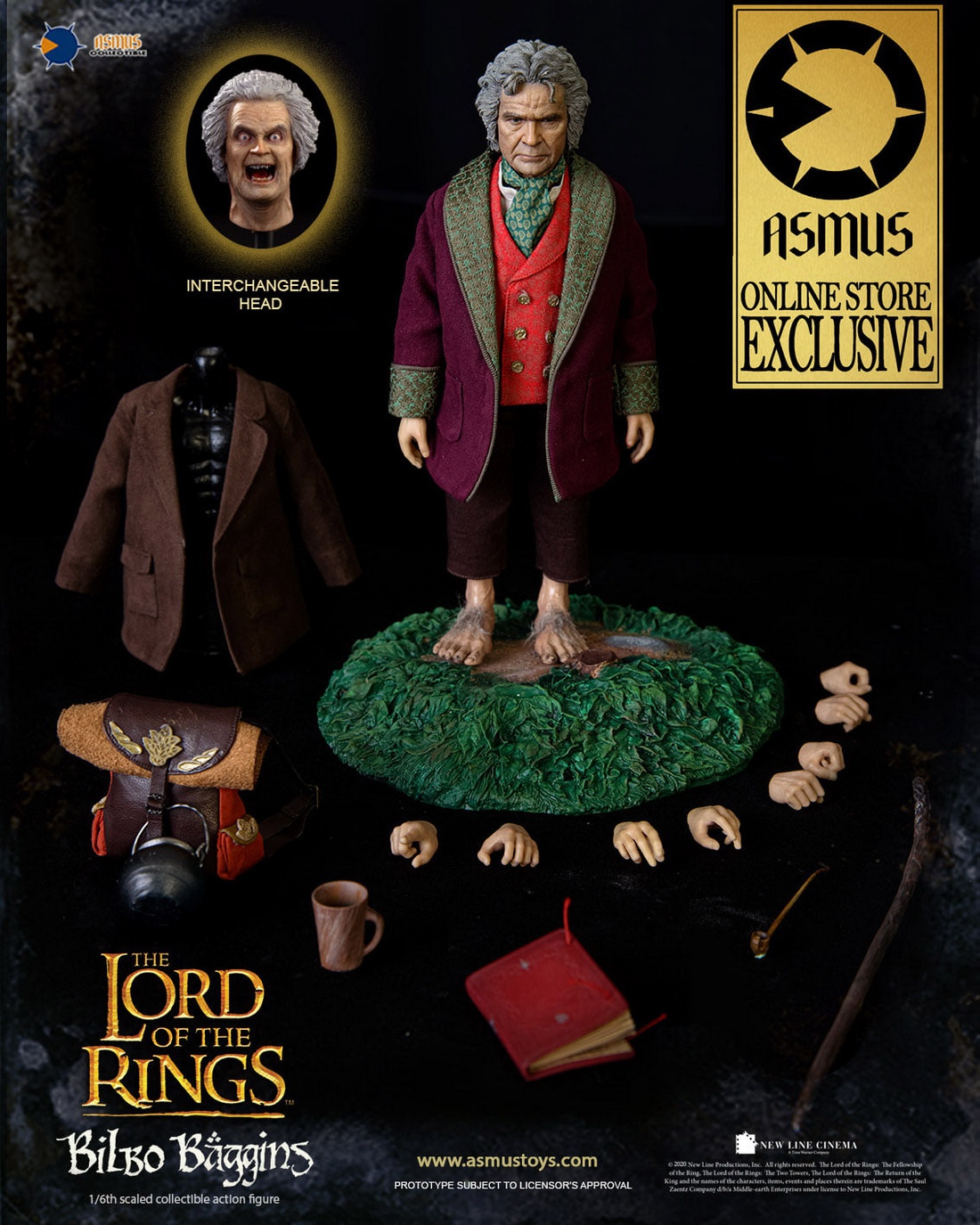 ASMUS TOYS LOTR31 1/6 THE LORD OF THE RINGS - Bilbo Baggins (Exclusive)