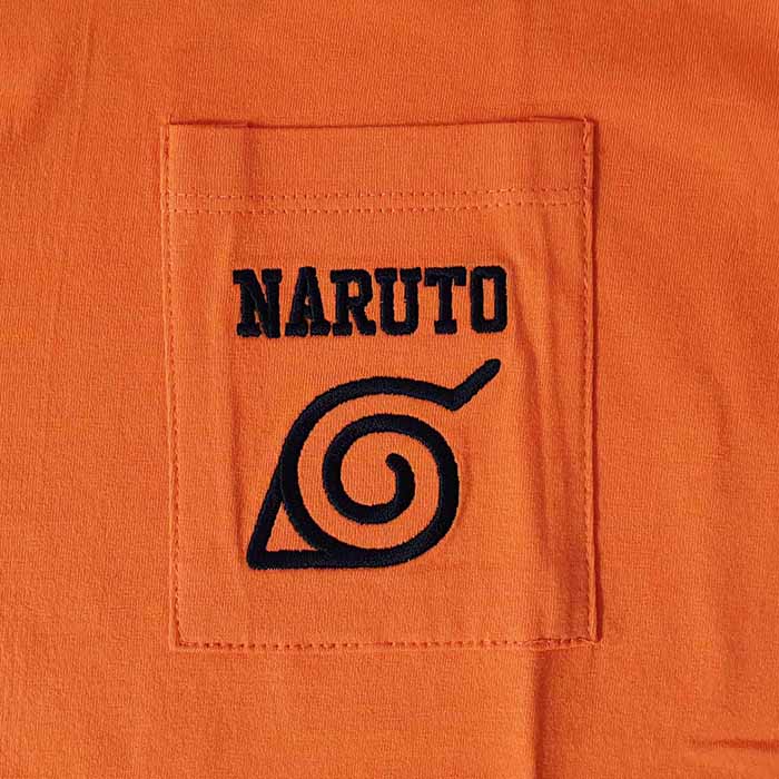 เสื้อนารูโตะ Naruto Shipppuden มีกระเป๋า+ลายปักโคโนฮะ