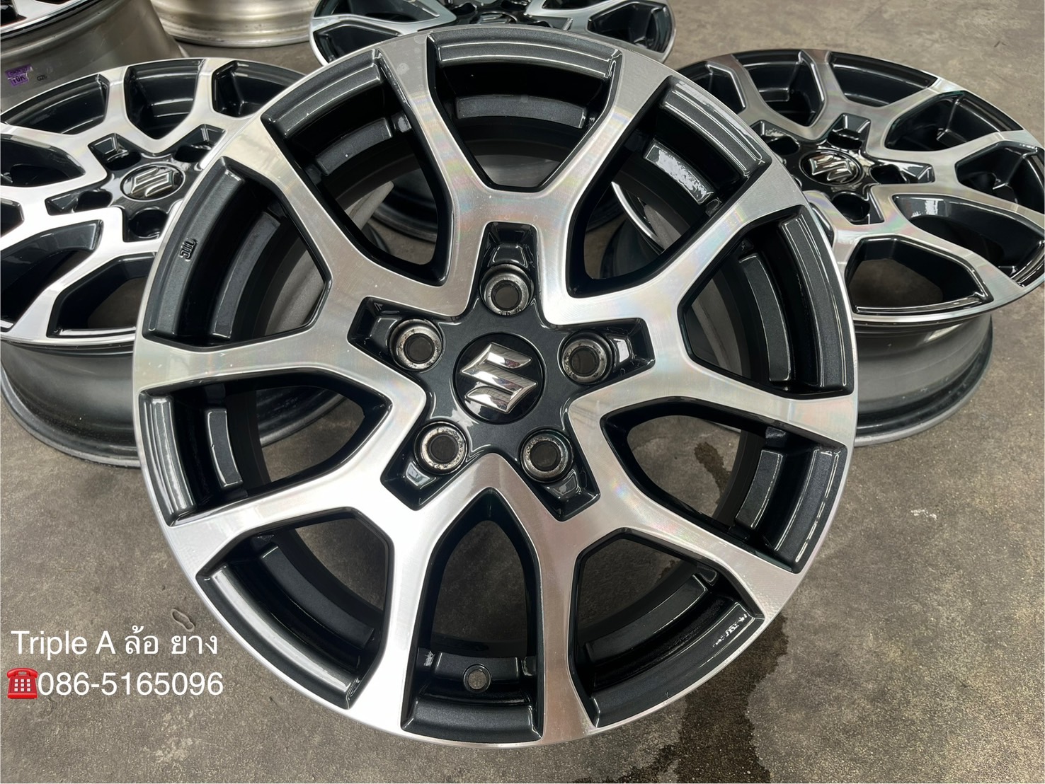 ✨ล้อแม็ก 5รู114✨Suzuki XL7 ขอบ 16 เทาหน้าเงา💖สวยกริ๊บ💖