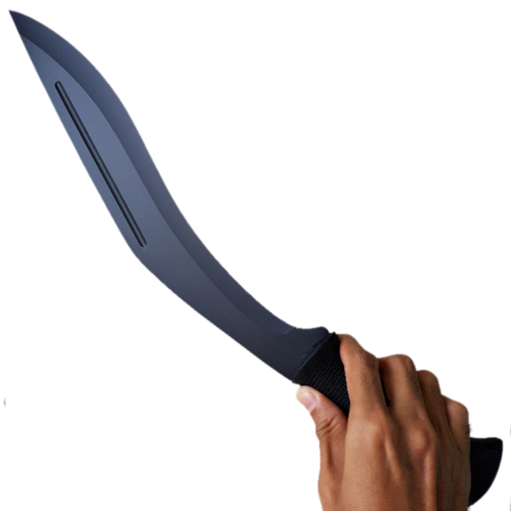 มีดพก มีดกุรข่า มีดเดินป่า มีดใบตาย Cold Steel Conqueror Kukri ขนาด 17.5 นิ้ว (44 ซม.) สีดำ พร้อมซองผ้าไนล่อนใส่มีด