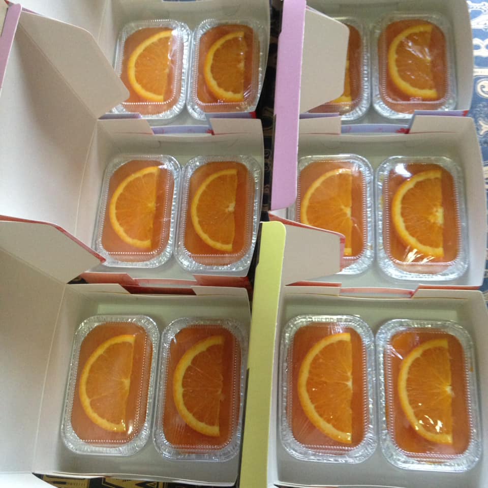 🍊 เค้กส้มแมนดาริน🍊 (แบบใส่กล่องฟรอย์) Mandarine Orange Cake (ราคาต่อชิ้น)