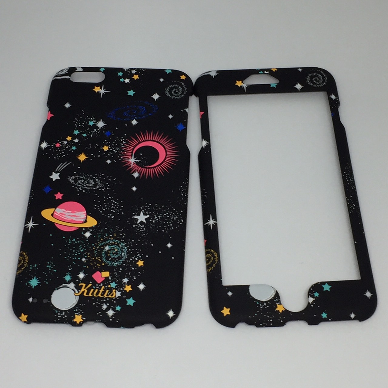 เคสคูทิส (Kutis) ไอโฟน6พลัส,6Sพลัส (ลายอวกาศ)มาใหม่ เคสประกบหน้า-หลัง เคสเรืองแสง