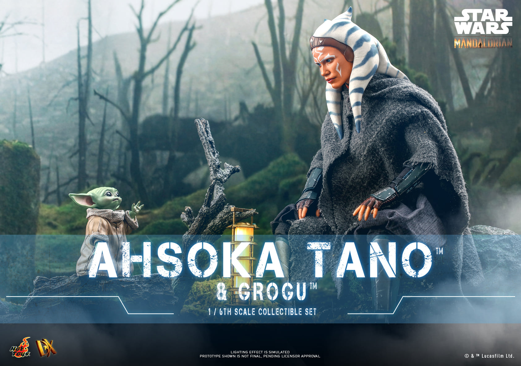 Hot Toys DX21 1/6 Star Wars™: The Mandalorian™ - Ahsoka Tano & Grogu™