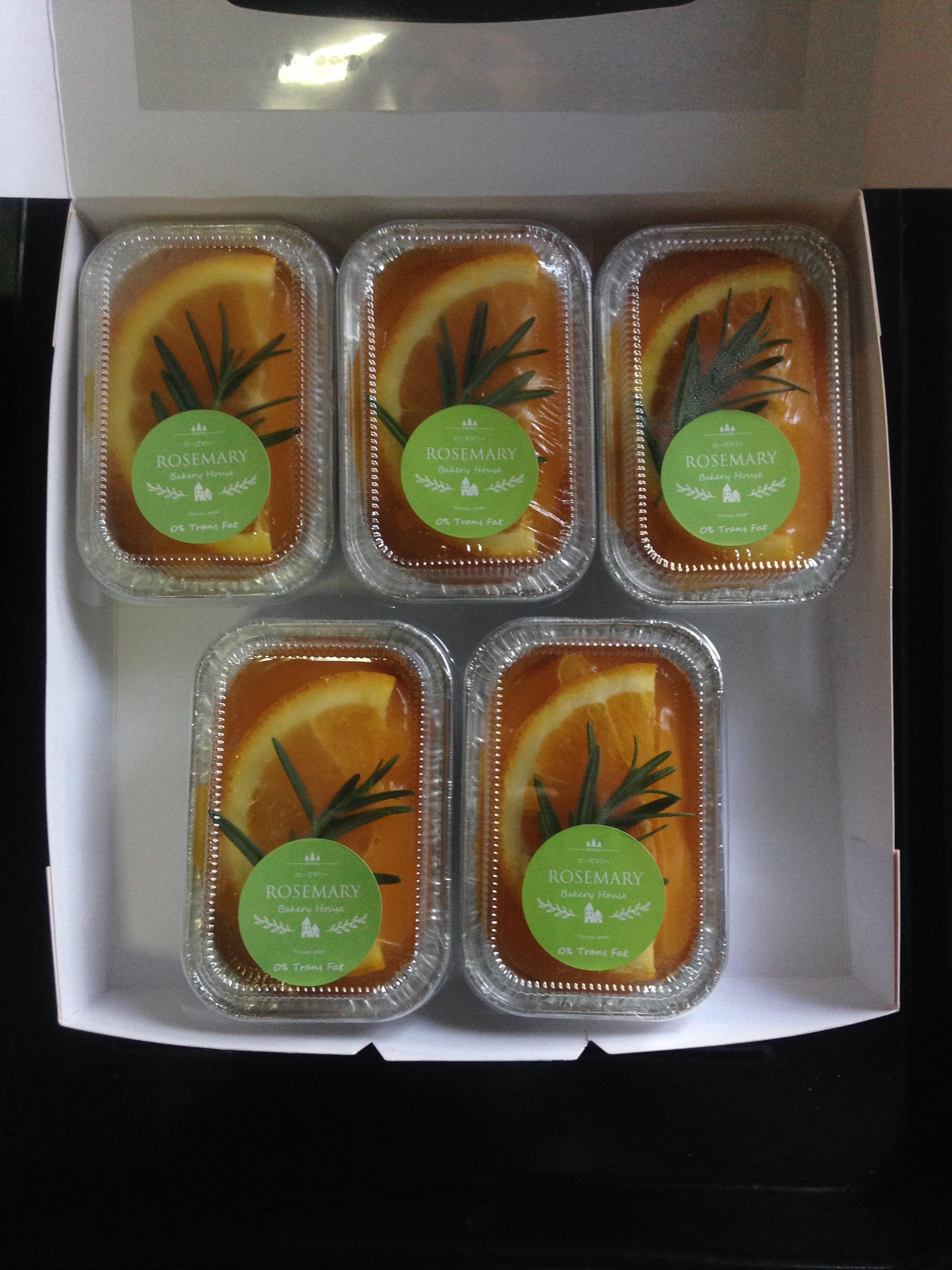 🍊 เค้กส้มแมนดาริน🍊 (แบบใส่กล่องฟรอย์) Mandarine Orange Cake (ราคาต่อชิ้น)