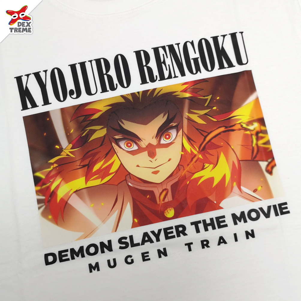เสื้อยืดการ์ตูนไยบะ Tees Demon Slayer Rengoku