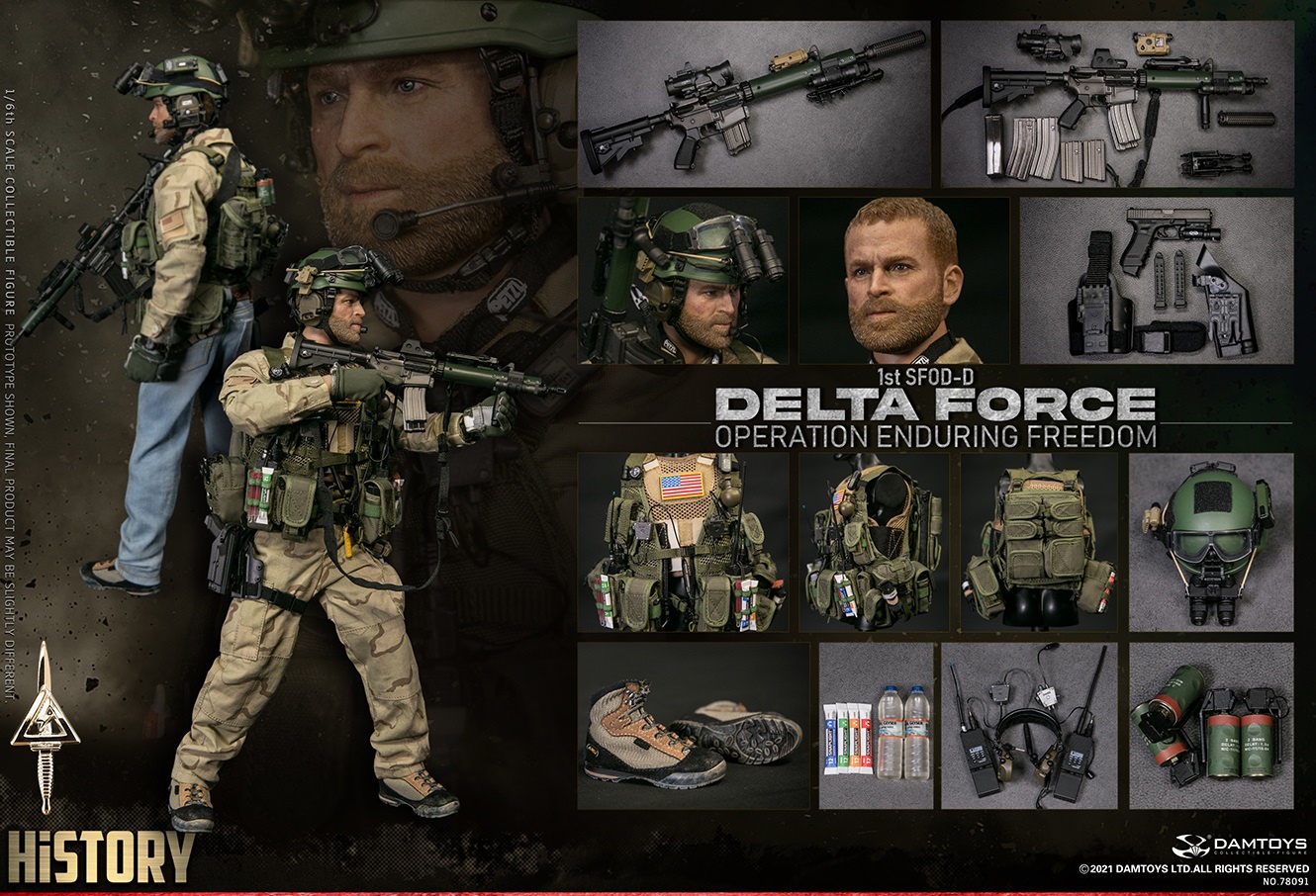 DAMTOYS 78091 1/6 1st SFOD-D OPERATION ENDURING FREEDOM DELTA FORCE