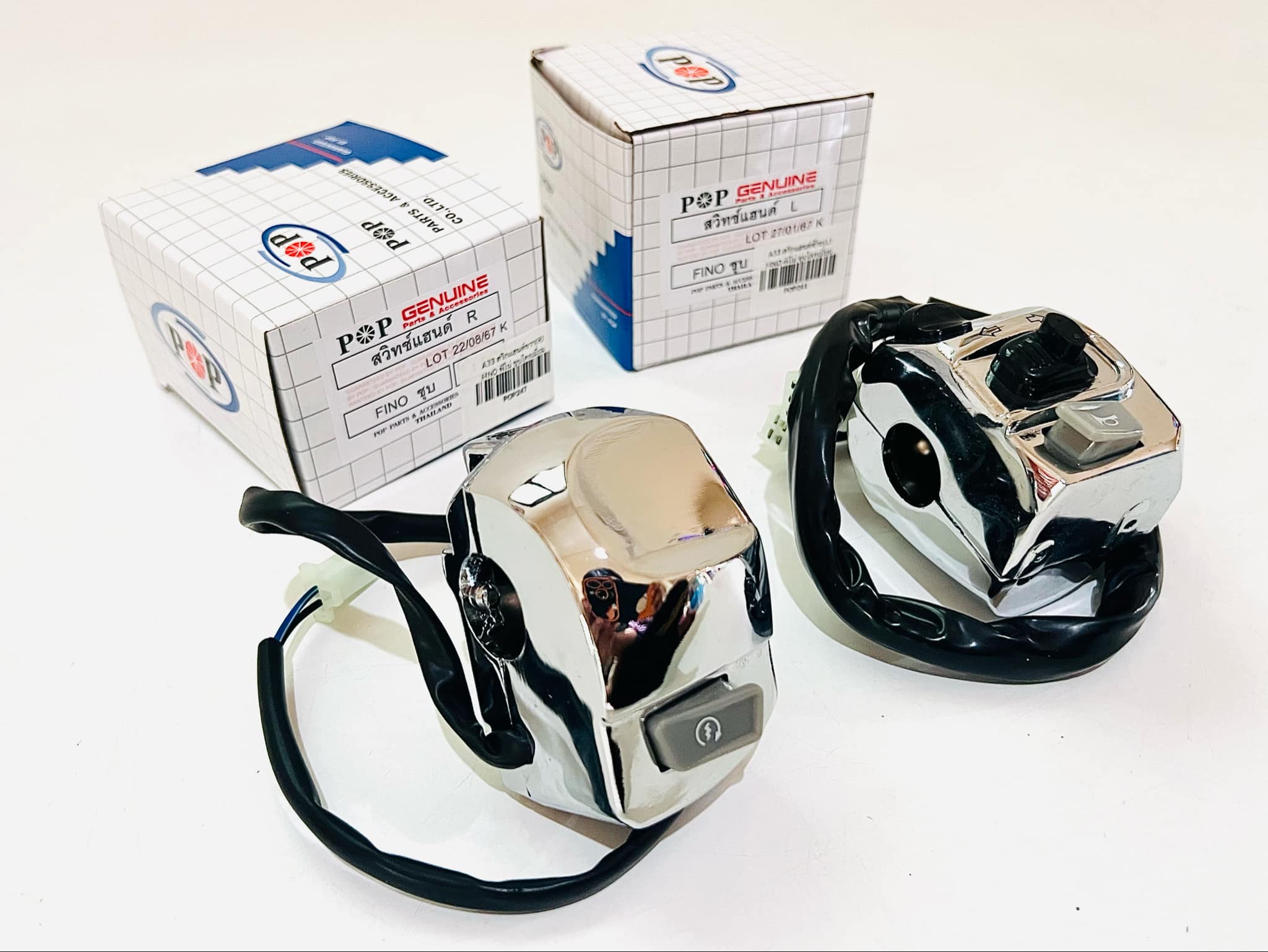 สวิทแฮนด์ ฟีโน่ Fino ซ้าย+ขวา สตาร์ทเท้า 1 คู่ เลือกสีได้เลย A33