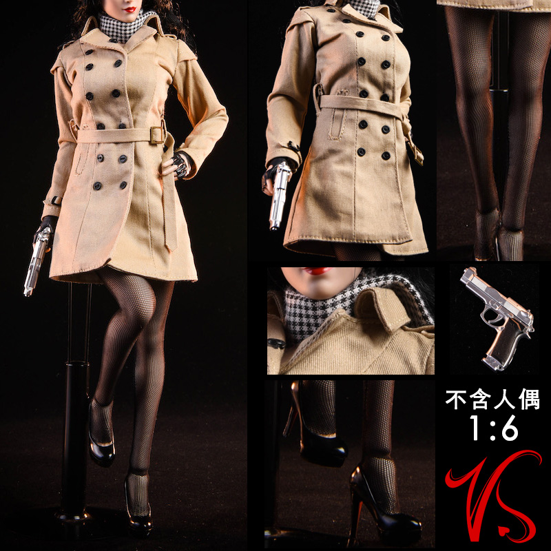 NRTOYS NR19 1/6 Ada King Crisis coat trench coat