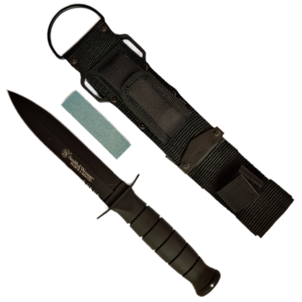 มีดใบตาย Smith&Wesson CKSUR1 ขนาด 10.5 นิ้ว (26.5 ซม.) พร้อมหินลับมีดและซองใส่มีด