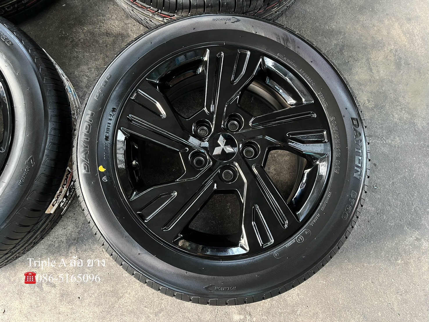 ✨ล้อแม็กป้ายแดง✨Mitsu Xpander Special Edition ขอบ 16 สีดำแท้💯พร้อมยางใหม่💯205-55-16 DAYTON By Bridgestone♨️ปี 24♨️