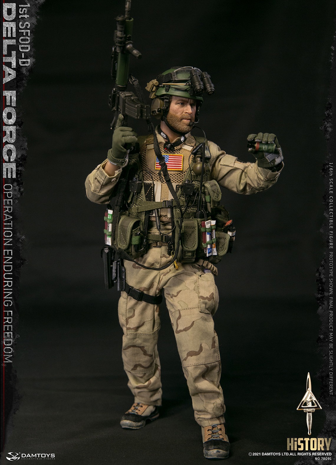DAMTOYS 78091 1/6 1st SFOD-D OPERATION ENDURING FREEDOM DELTA FORCE