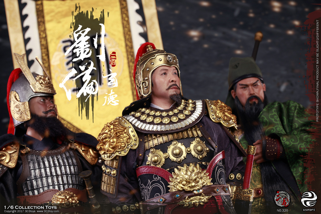303TOYS NO.320 220 120 THREE KINGDOMS SERIES - LIU BEI A.K.A XUANDE (ARMED VERSION)