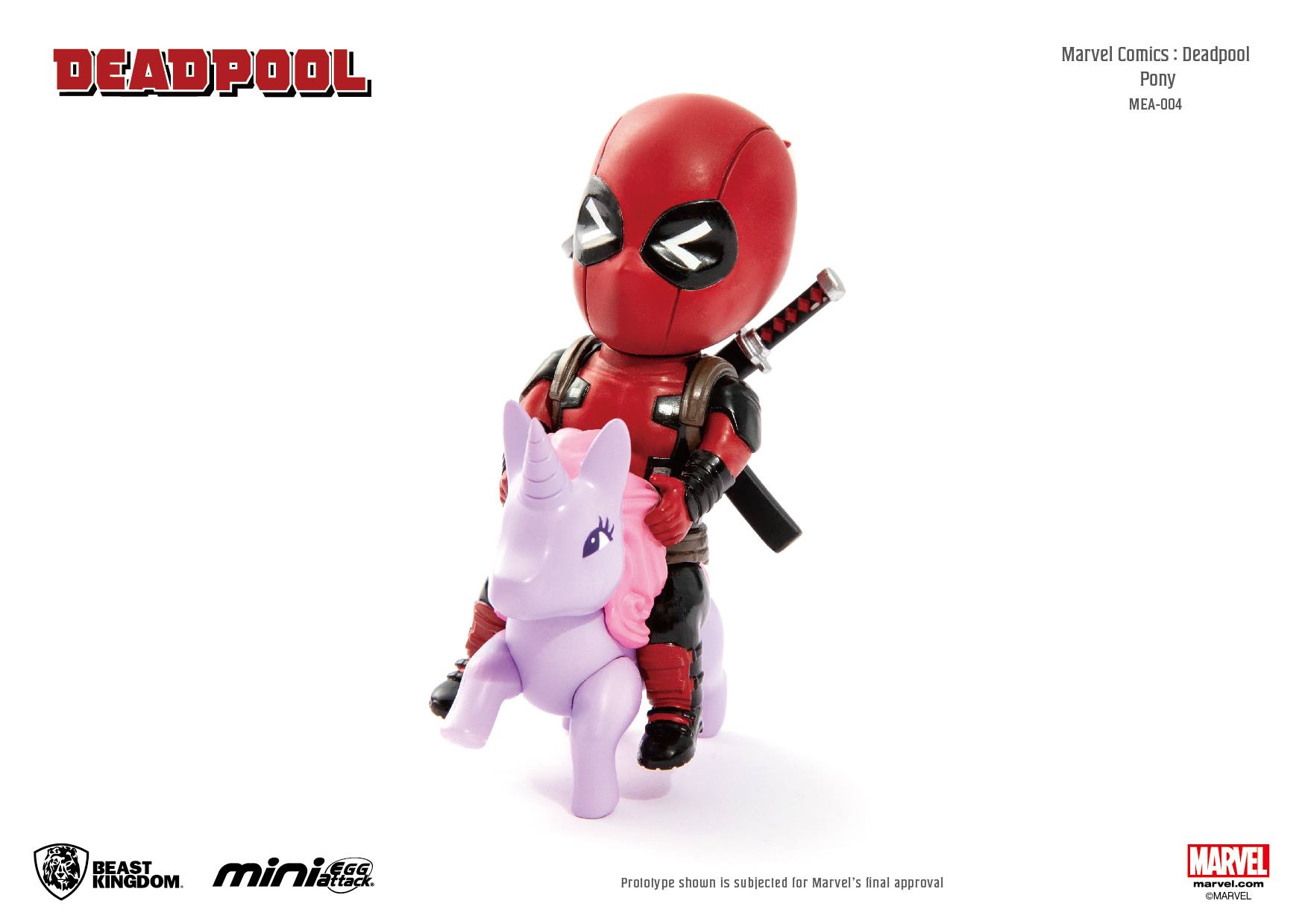 Beast Kingdom 4" Mini Egg Attack MEA-004 Marvel Comics - Deadpool