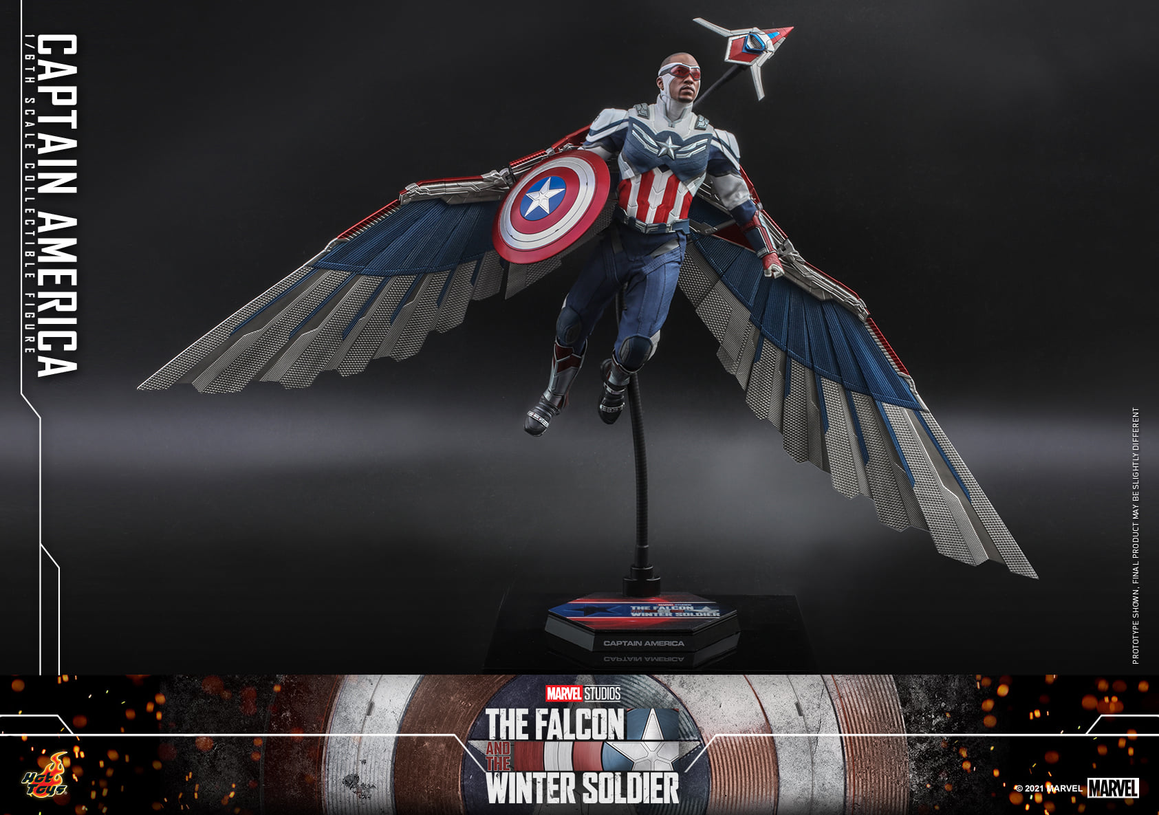 Hot Toys TMS040 1/6 The Falcon and the Winter Soldier - Captain America