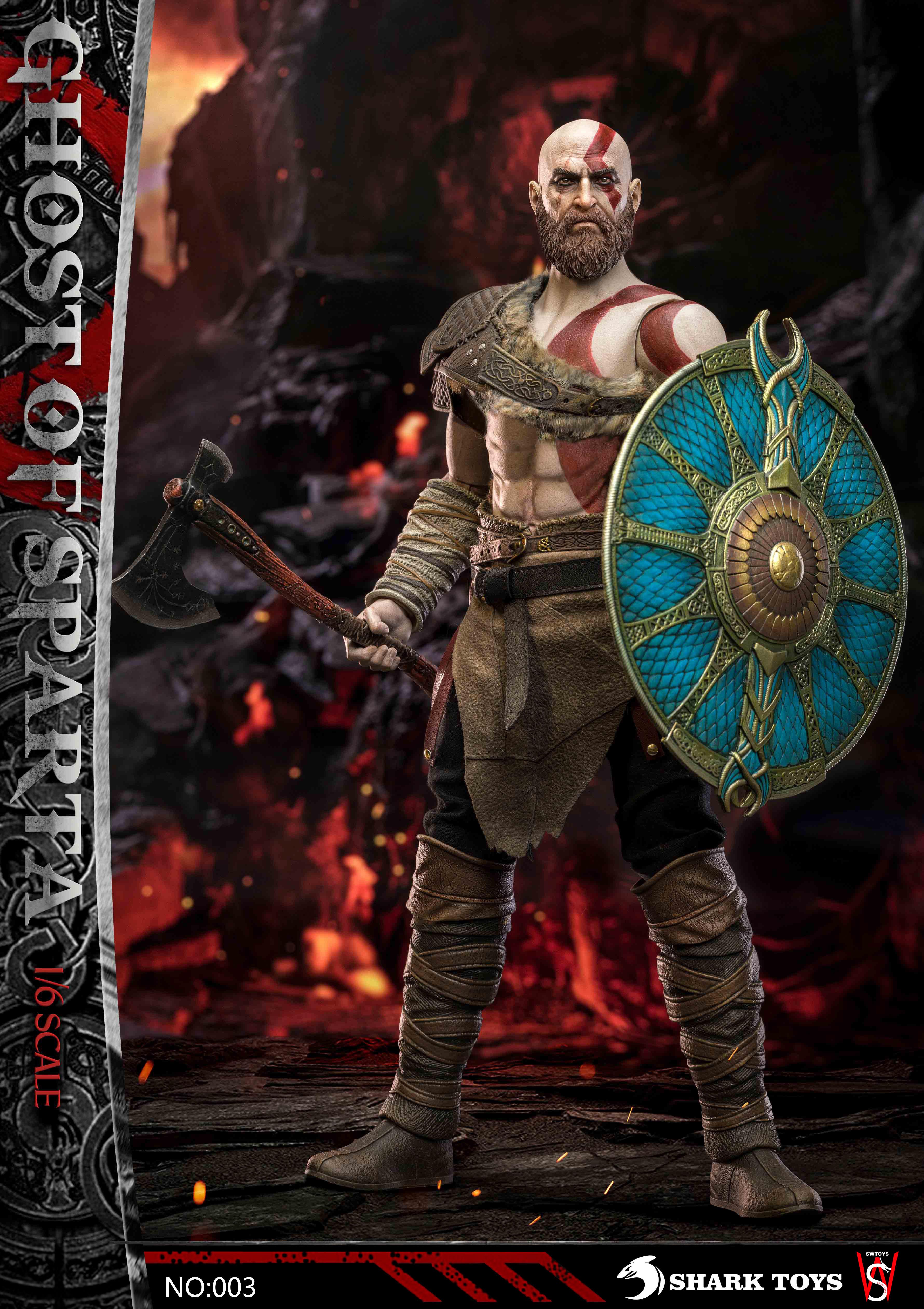 SHARK TOYS & SWTOYS NO:003 1/6 GHOST OF SPARTA