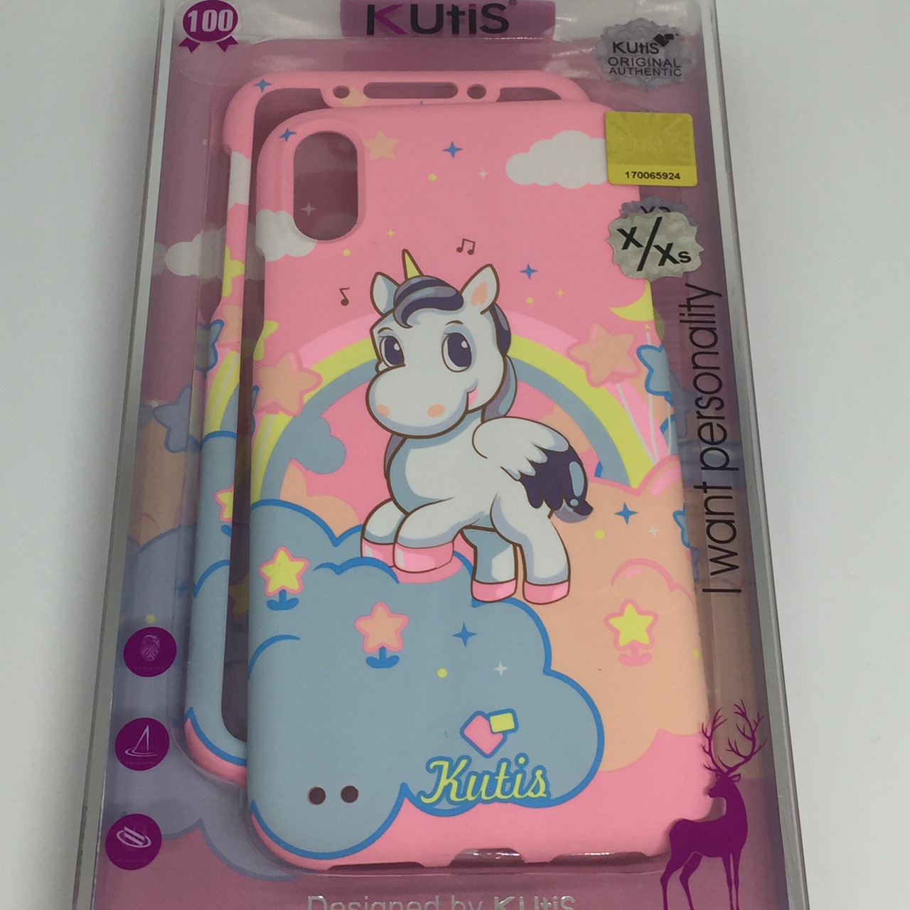 เคสคูทิส (Kutis) ไอโฟนX,XS(ลายม้ายูนิคอร์นแอ็บแบ๊ว)มาใหม่