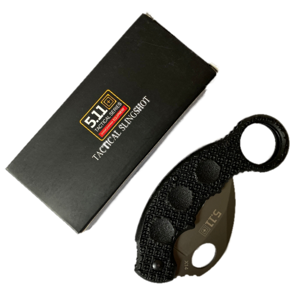 มีดพับ มีดคารัมบิต 5.11 Tactical Karambit Knives X14 ฟันเลื่อย ขนาด 6.3 นิ้ว (16 ซม.)