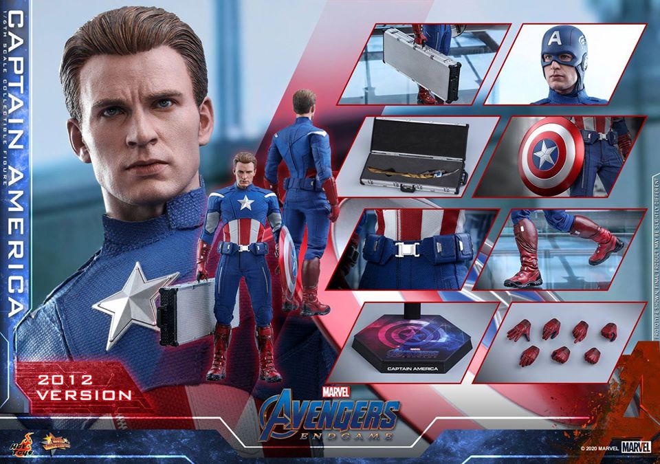 Hot Toys MMS563 Avengers: Endgame 1/6th - Captain America (2012 Version)