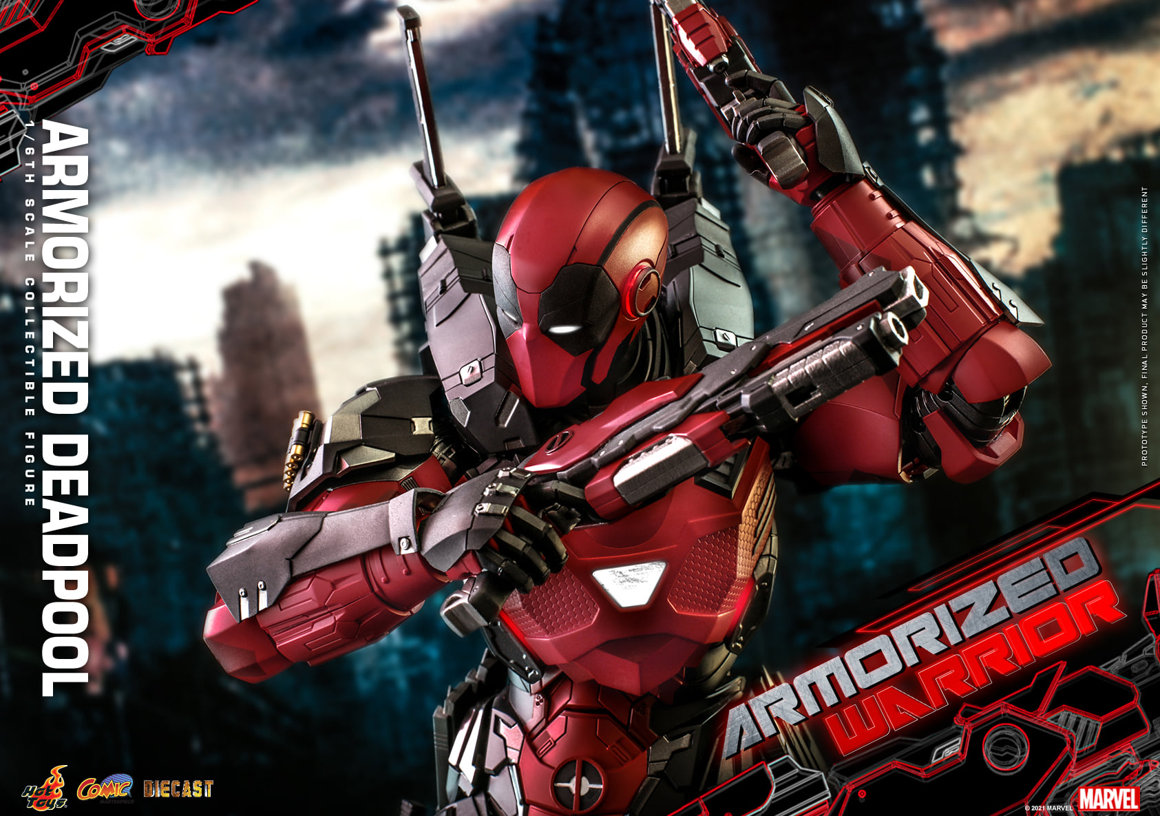 Hot Toys CMS09D42 1/6 Armorized Warrior - Armorized Deadpool (SE)