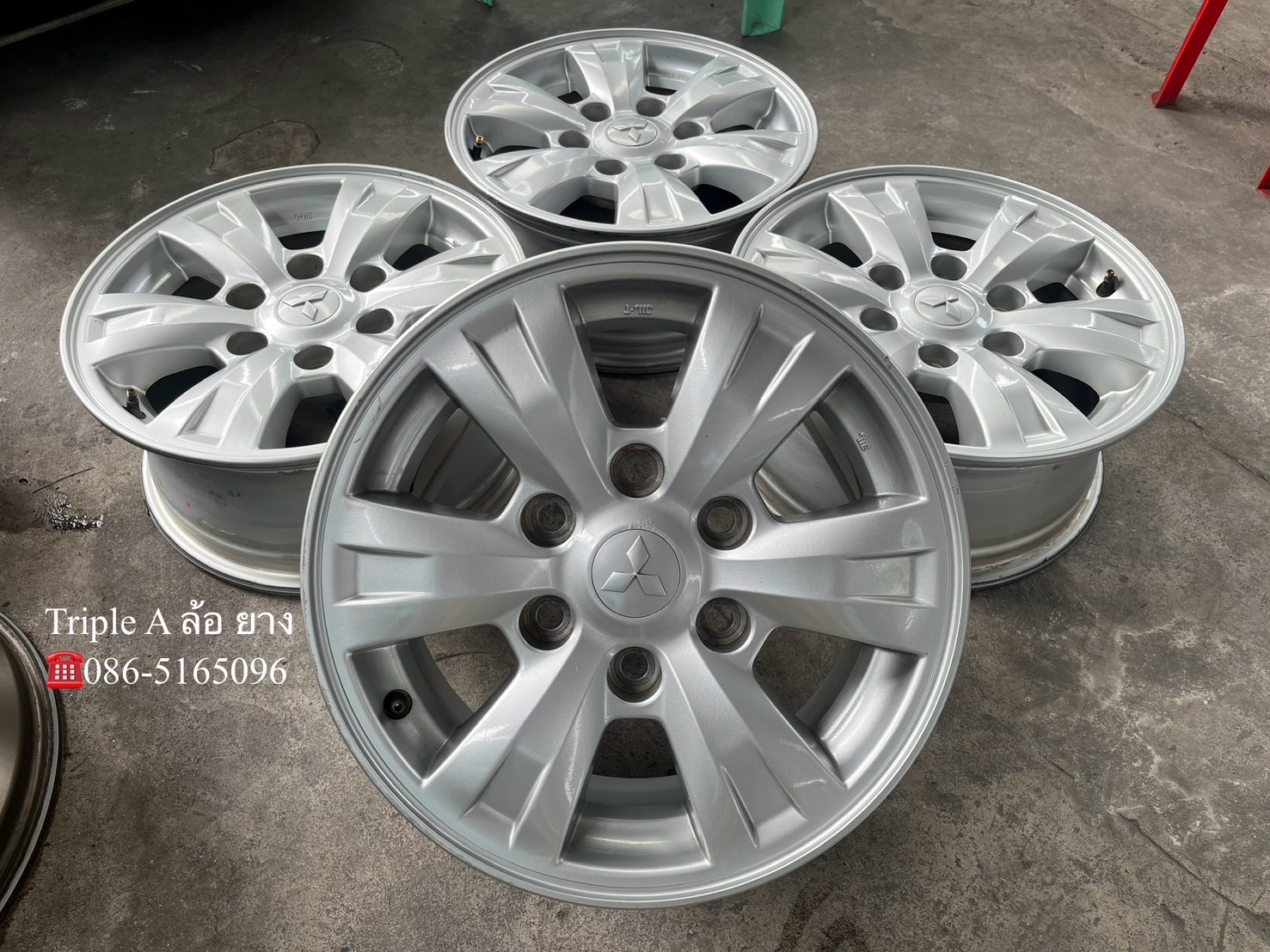 ✨ล้อแม็ก 6รู139✨Mitsu Triton ขอบ 16💖