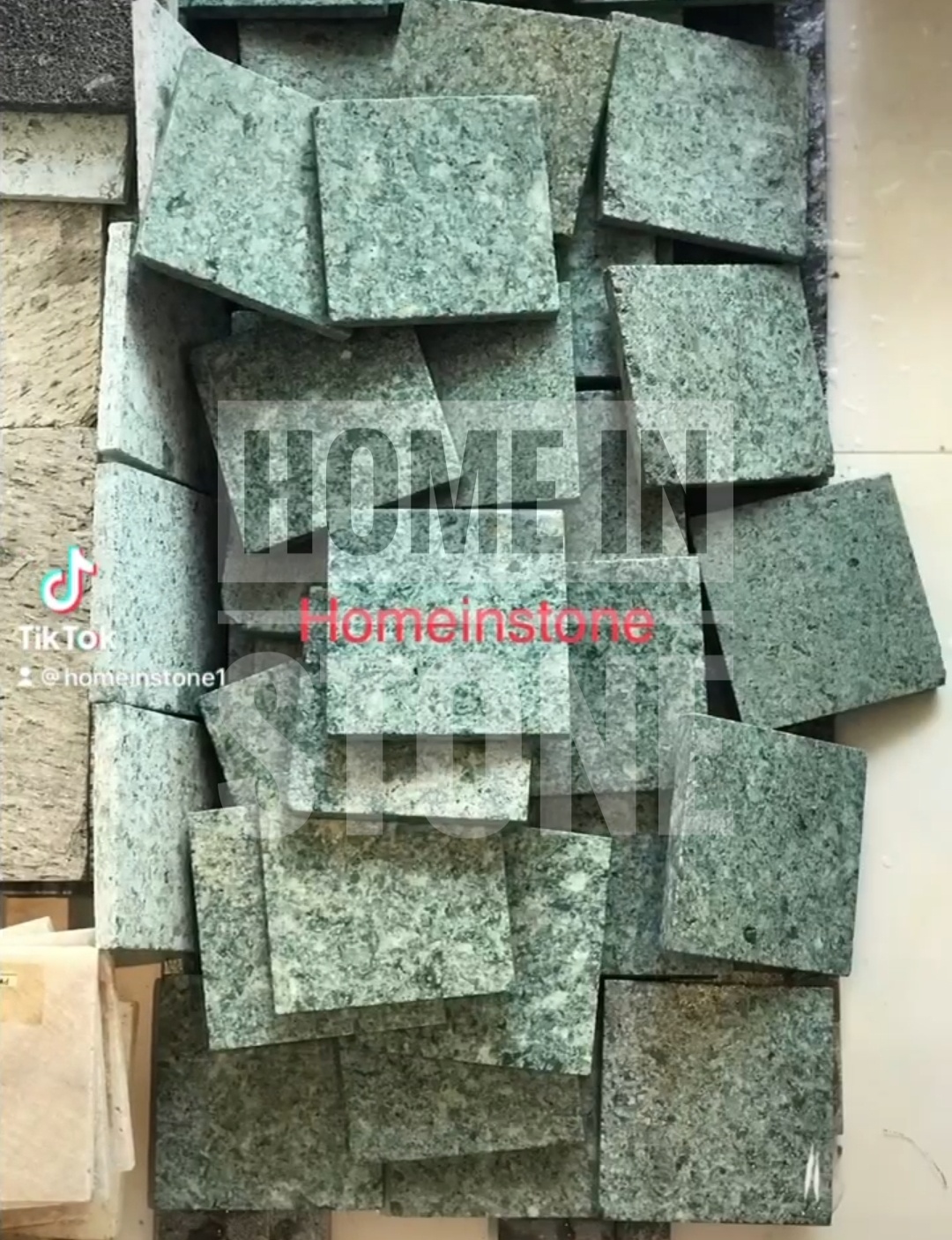 หินธรรมชาติ Green Sukabumi ปูสระว่ายน้ำ เขียว สวย