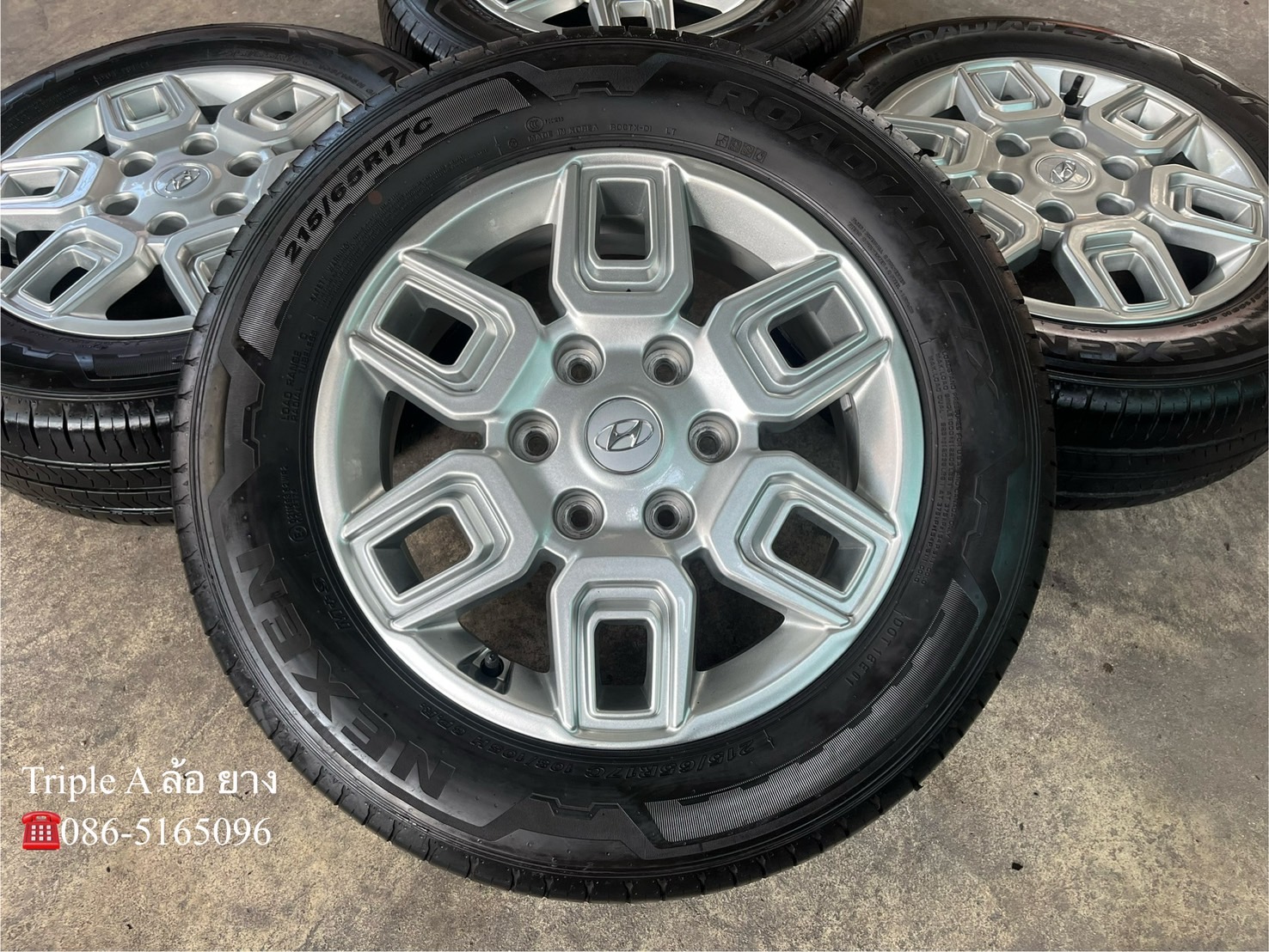 🌟ปี 23🌟✨ล้อแม็ก✨ฮุนได Hyundai H1 ขอบ 17 พร้อมยาง 215-65-17 NEXEN💖สวยกริ๊บ💖