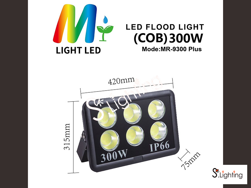 LED Flood Light COB 300w แสงขาว