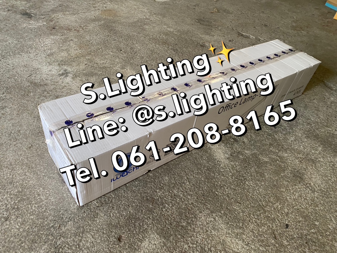 โคมไฟแขวนสลิงเพดาน Linear Office LED 3x18w แสงขาว (เปลี่ยนหลอดได้)