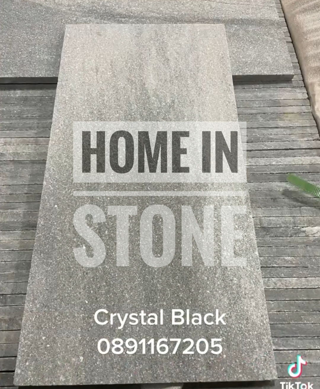 Crystal Black 30x60cm Stone for pool