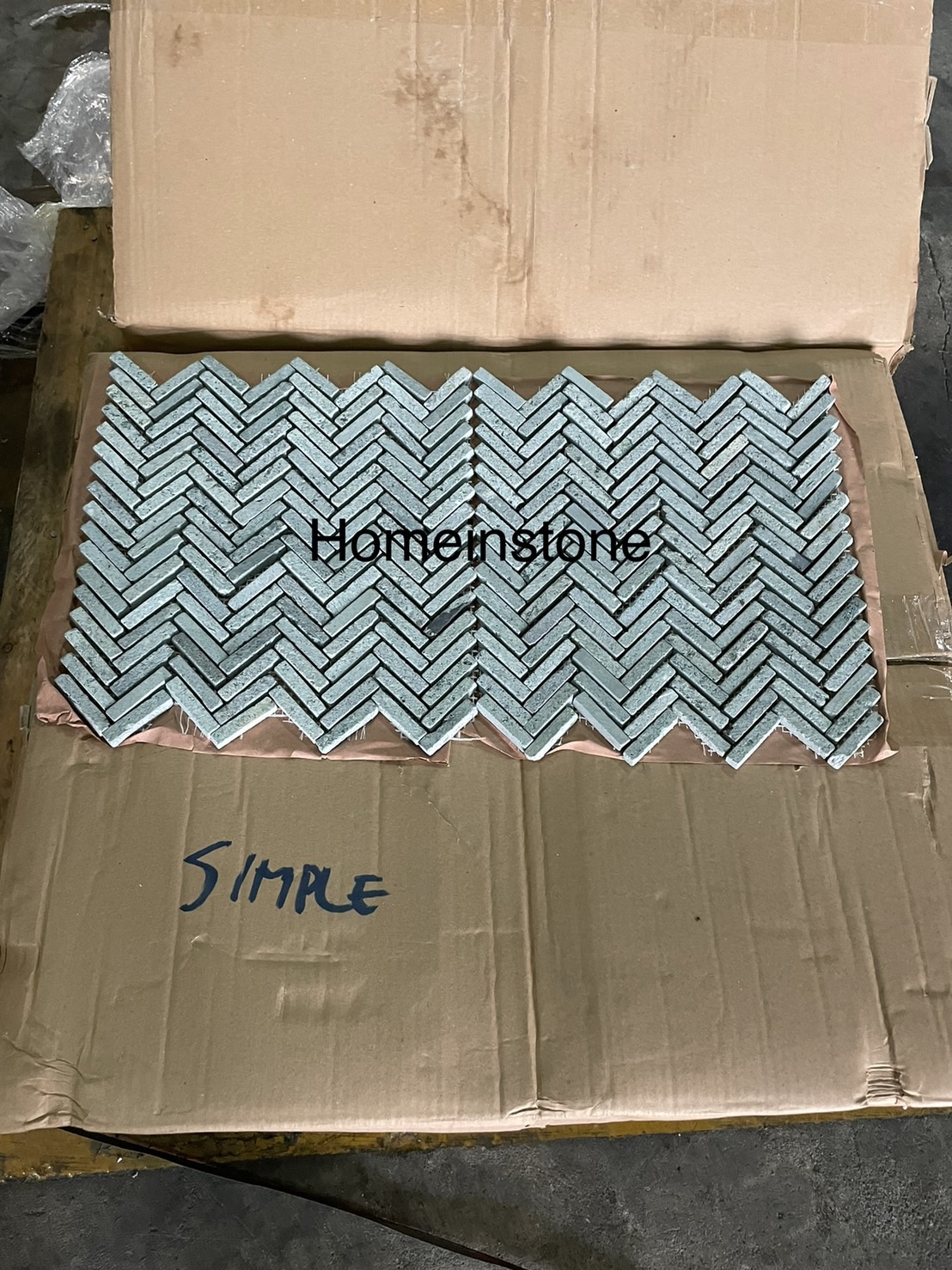 Green Sukabumi mosaic ลายก้างปลา