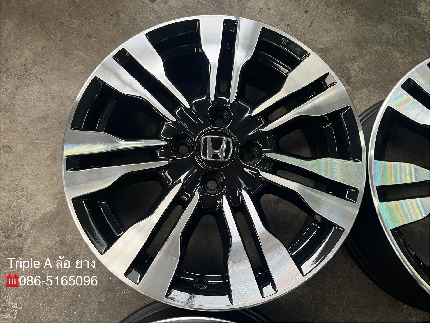 ✨ล้อแม็ก✨Honda City ก้านคู่ ขอบ 16 สีดำหน้าเงา💖สวยกริ๊บ💖