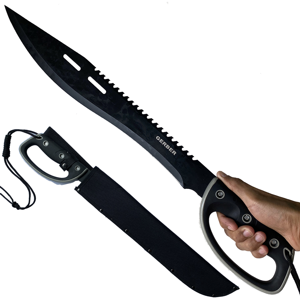 มีดมาเชเต้ มีดเดินป่า มีดใบตาย Machete ขนาด 24 นิ้ว (62 ซม.) พร้อมซองไนล่อนเก็บมีด