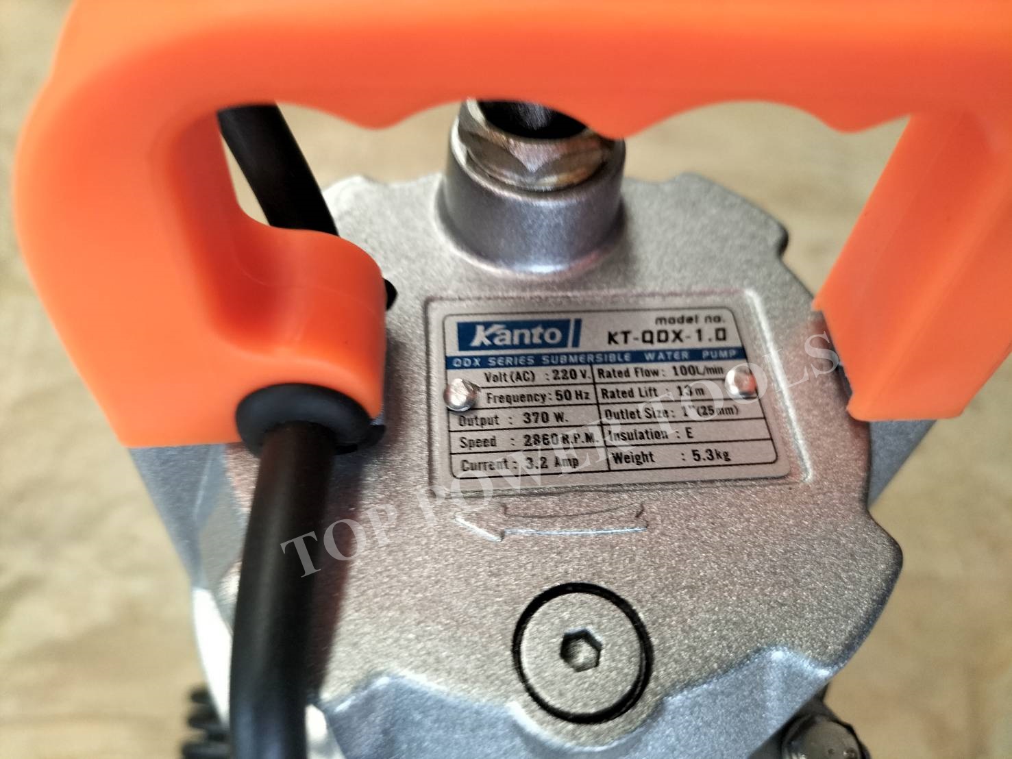ปั๊มแช่มิเนียม 1" KT-QDX-10 KANTO (370W.)