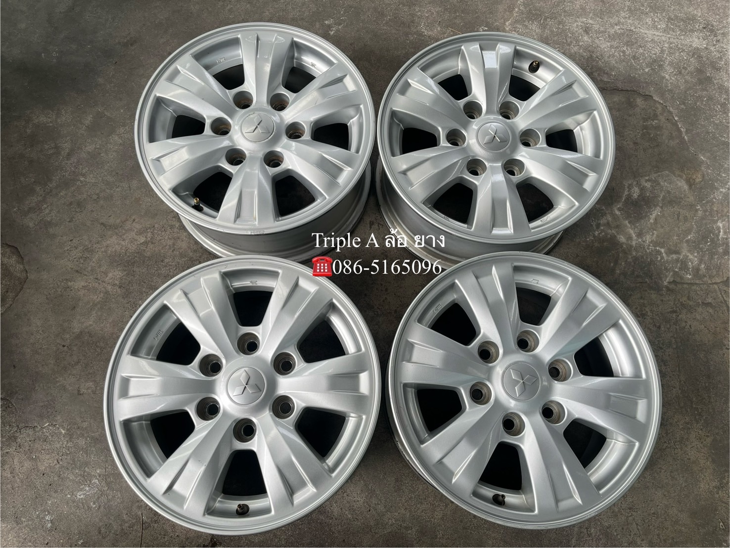 ✨ล้อแม็ก 6รู139✨Mitsu Triton ขอบ 16💖