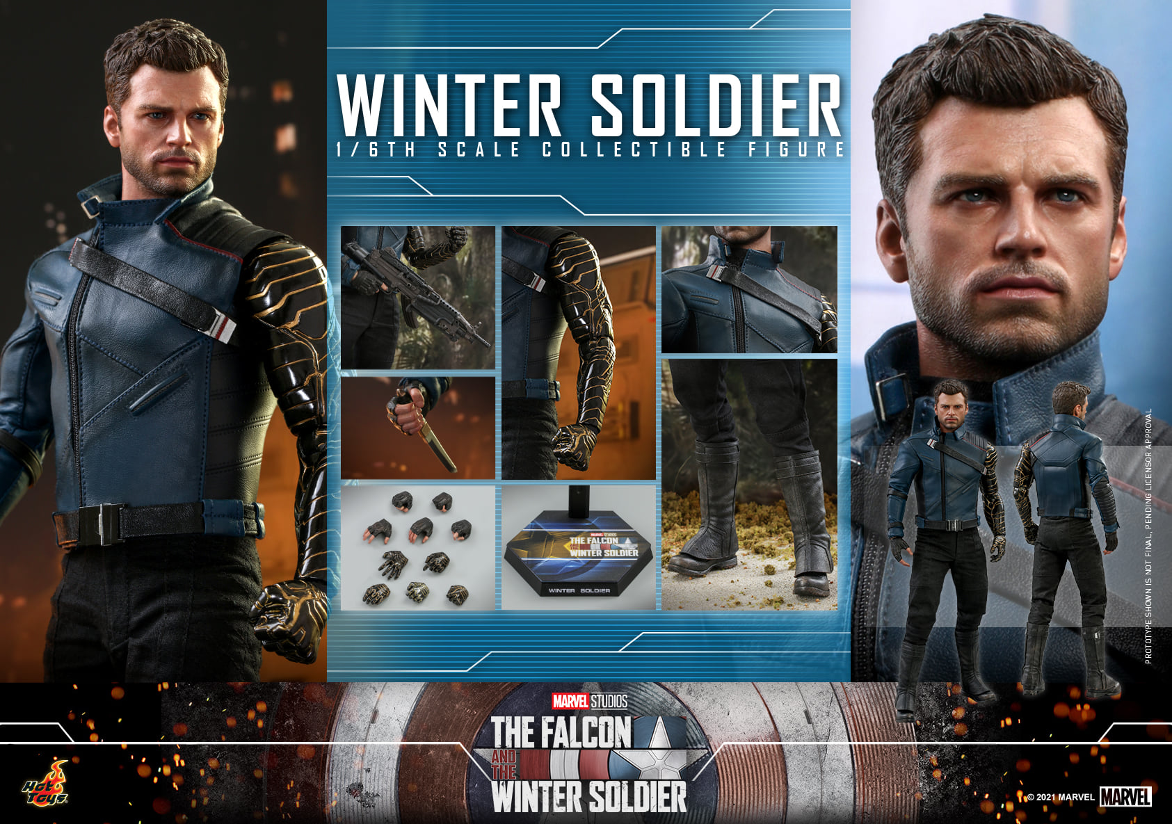 Hot Toys TMS039 1/6 The Falcon and the Winter Soldier - Winter Soldier