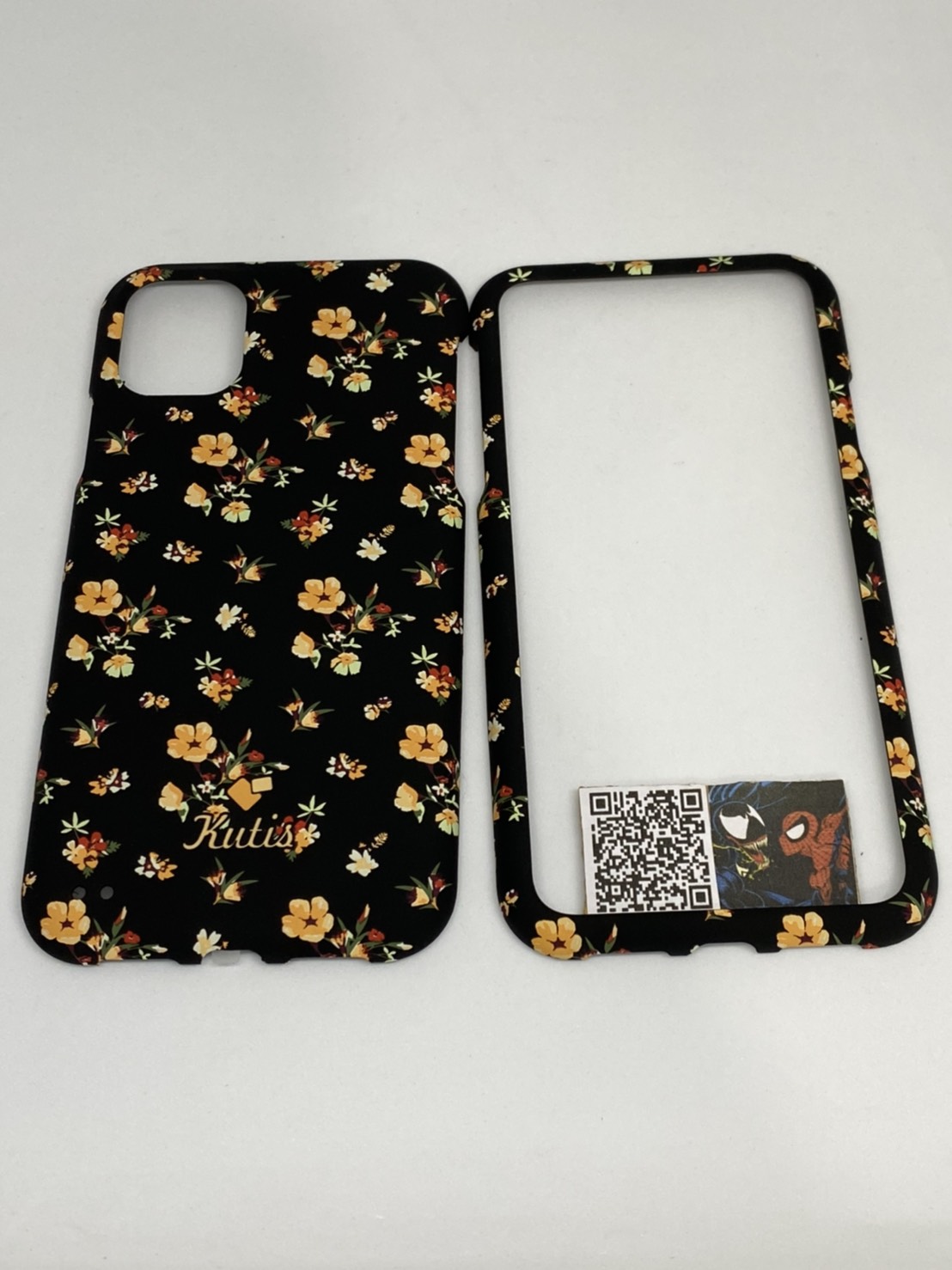 เคสคูทิส(Kutis)เคสไอโฟน11G(ลายดอกไม้ช่อดอกสีส้ม)มาใหม่ เคสประกบหน้า-หลัง เคสเรืองแสง เคสลายวินเทจ ร้านSuperhero Klongthom