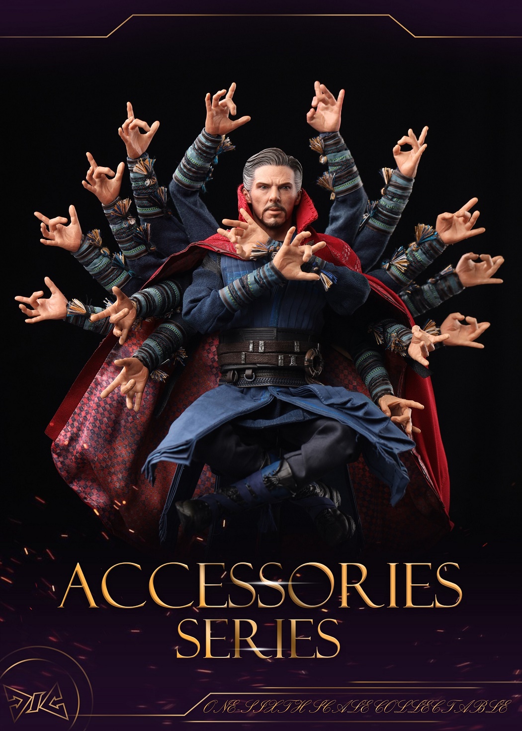 Hot Toys MMS484 AVENGERS INFINITY WAR - DOCTOR STRANGE + DJ-CUSTOM AS001 1/6 THE IMAGES OF IKKON